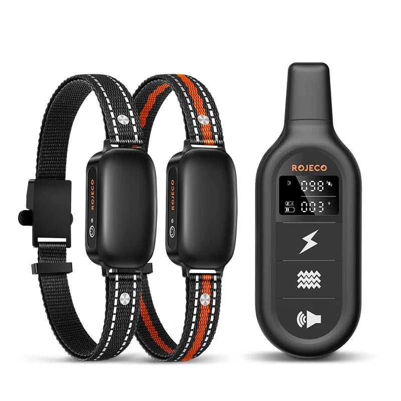 Waterproof dog training collar with 1000m long range remote for obedience and behavior training