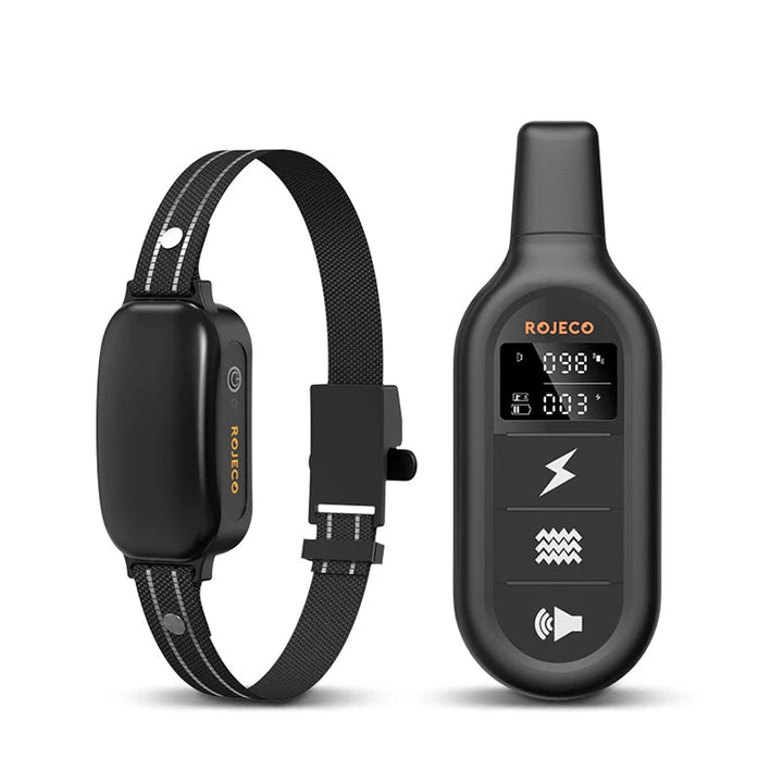 Dog shock collar with vibration mode, 1000m range and waterproof design for effective pet training