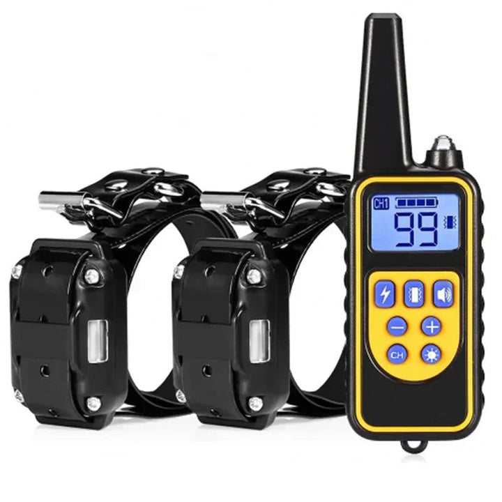 Waterproof dog training e-collar with remote for pet obedience training