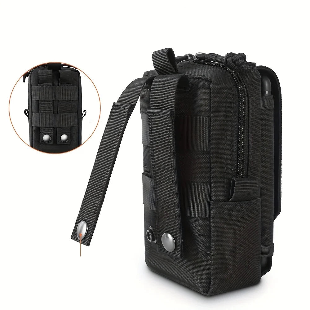 Close-up of waterproof dog walking bag, durable pet accessory for outdoor adventures and dog training.