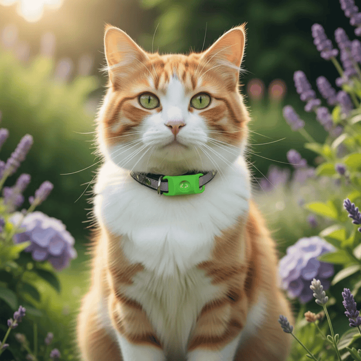 Unisex non-toxic pet collar for flea and tick prevention, durable and waterproof for dogs and cats