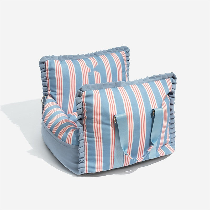 Versatile waterproof pet car seat bed, ensures a clean car and happy dog on every trip.