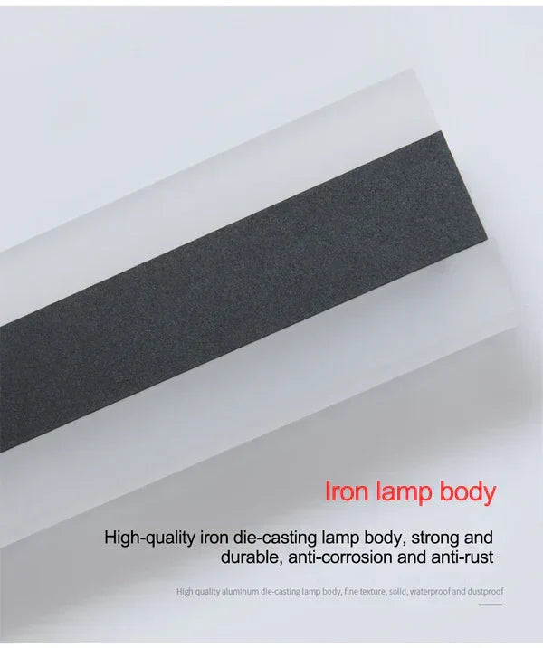 Contemporary LED exterior wall lamp, weather-resistant for outdoor use. Perfect modern home decor for gardens.