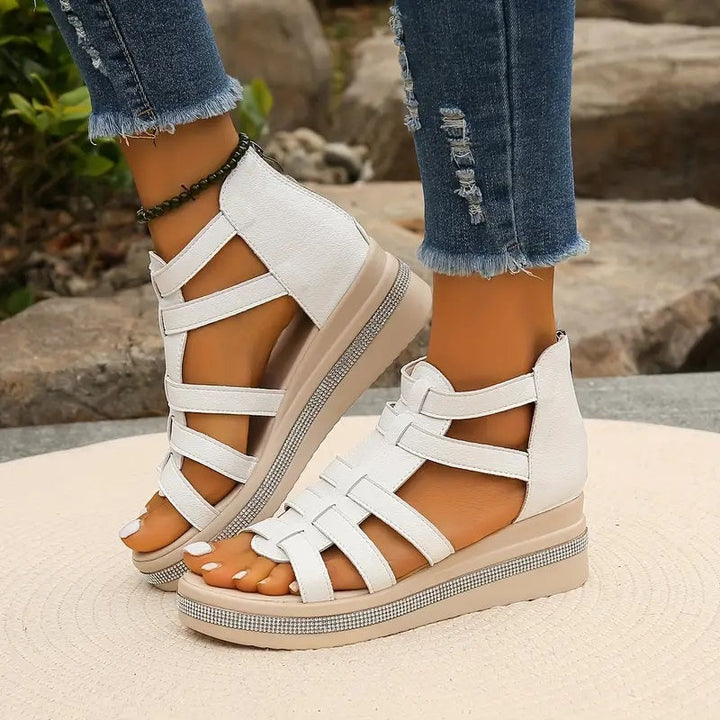 Women's comfortable casual wedge sandals, versatile for any summer occasion.