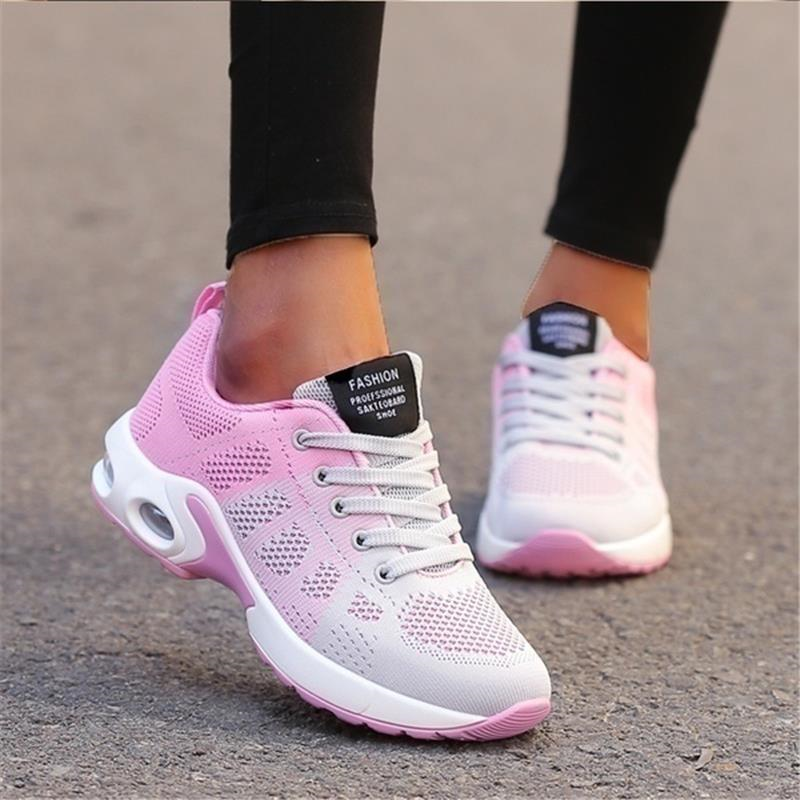 Performance women's athletic shoes, comfortable orthopedic sneakers for walking, with arch support.