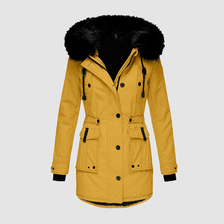 Classic women's insulated hooded parka. A warm, weatherproof winter jacket for ultimate comfort.