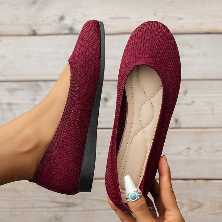 Ergonomic women's orthopedic slip-on flats for exceptional all-day foot support.